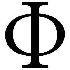 The phi symbol represents the golden ratio in architecture and mathematics, magnetic flux in physics and porosity in geology among many other things in science. File Greek Letter Uppercase Phi Svg Wikipedia