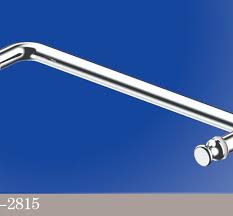 This is a tub and shower door roller assembly used on frameless glass shower doors. Single Side Frameless Glass Door Towel Bars Factory