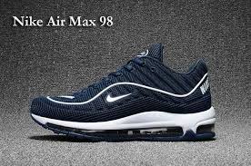 Nike Air Max 98 Running Men Shoes Navy White Nike Air Max Nike Shoes Air Max Nike Air Max Running