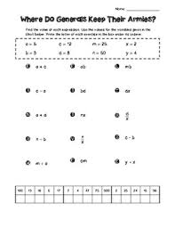 This is the gentlest introduction to algebra you'll find anywhere! Algebra Riddle Introductory Expressions And Equations Practice
