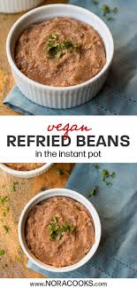 These Taste So Much Better Than Store Bought Canned Refried Beans It S Unbelievable Vegan Refried Vegan Instant Pot Recipes Vegan Refried Beans Wfpb Recipes