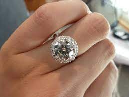 Show Me Your 2 Carat Diamond Rings Weddingbee Round Halo Engagement Rings Engagement Rings 2 Carat Diamond Ring