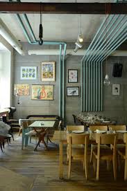 With The Curse Of Having Utilities In The Back Entrance I May Just Take The Opportunity To Paint The Pipes In An Abstr Hotel Interior Design Design Interior