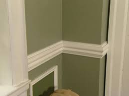 The chair rail and white accent on the wall save the entire color palette. How To Install A Chair Rail How Tos Diy