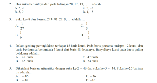Check spelling or type a new query. Contoh Soal Pola Bilangan Dan Pembahasannya Smp Kelas 9 Jawabanku Id