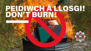 :mad::mad i can't see any problem. Don T Burn Your Rubbish Urges Mid And West Wales Fire And Rescue Service Western Telegraph