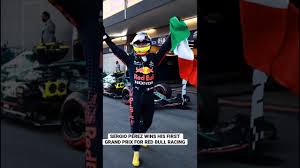 Sergio pérez wins the azerbaijan grand prix for red bull on the streets of baku as sebastian vettel finishes 2nd in the aston martin and pierre gasly completes the top 3 in the alphatauri. Sergio Perez Wins His First F1 For Red Bull Racing Honda Shorts Youtube