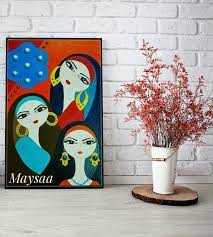لوحات بغداديه ديكور داخلي لوحة الفنانه التشكيليه ميساء محمد السراي العراق بغداد art painting art baghdad