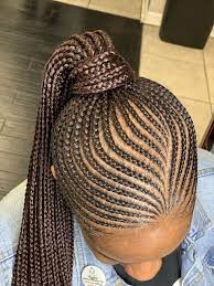 Ponytail African Hair Braiding Styles Braided Cornrow Hairstyles Braided Hairstyles Updo