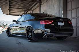 2015 Audi S5 Black Bd1 20 Inch Staggered Matte Black Blaque Diamond 8 Audi S5 Audi High Performance Cars