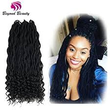 Instead of braiding your goddess braids all the way down, stop once you reach the nape of your neck. Amazon Com Goddess Box Braids Crochet Braids Hair With Curly Ends Synthetic Kanekalon Fiber Braiding Hair 24 Inch 6packs Lot 1b Beauty