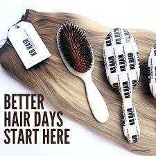 1) you will need a good brush without balls on the ends of the bristles: Pin On Hair Extensions After Care