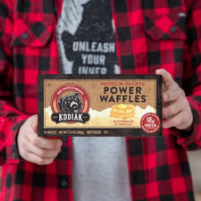 Toss kodiak cakes blueberry power waffles in the toaster and let the smell of whole grain waffles and mountain blueberries fill your kitchen. Kodiak Cakes Buttermilk And Vanilla Power Waffles 10 Ct 13 4 Oz Kroger