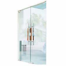 Glass door transparent vector front for office or boutique clear showcase facade isolated. Office Glass Door Frameless 12mm Tempered Glass Haimobilia