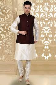 Kurta Pajama With Jacket Google Search Mehndi Dress For Mens Indian Men Fashion White Kurta