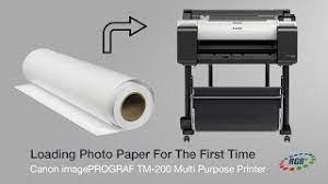 Customer service 800.221.5743 or 212.239.7765. How To Load Photo Paper On The Canon Tm 200 24 Cad Poster Printer Youtube