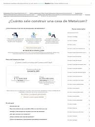 Cosas que necesitas saber antes de construir tu casa. Costo Metalcom Vulcomaetal Full Pdf Braguero Presupuesto