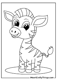 1) if you have javascript enabled you can click the print link in the top half of the page and it will automatically print the coloring page only and ignore the advertising and navigation at the top of the page. Printable Zebra Coloring Pages Updated 2021