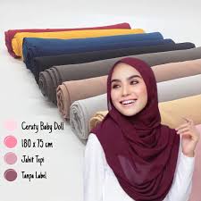 Kain ini jika dilihat terkesan flow atau jatuh namun tidak mudah dibentuk. Beli Pashmina Ceruty Babydoll Premium Pashmina Hijab Pashmina Jilbab Pashmina Pashmina Ceruti Seetracker Indonesia