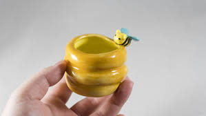 Ceramic hamster bowls (watermelon and kiwi) | audrey stuff. Tiny Bowl For Hamsters Hamsters Hamster Hammy Ceramic Cute Art Bowl Smallpet Pet Foodbowl Diy Small Pets Tiny Bowls Honey Bee