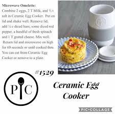 Pc Ceramic Egg Cooker Microwave Omelet Pampered Chef Recipes Pampered Chef Egg Cooker Ceramic Egg Cooker