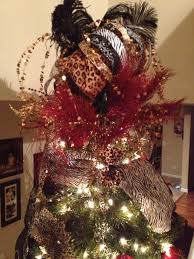 Animal Print Christmas Tree Christmas Tree Themes Beautiful Christmas Trees Christmas Tree Toppers