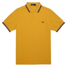 Black And Yellow T Shirt Mens Pin On Fred Perry