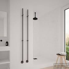 elektrische radiator stick instamat jay 172 cm 29w mat zwart badkamer radiator badkamer inrichting badkamer