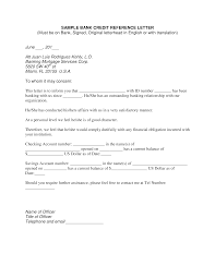 Bank Credit Reference Letter Templates At Allbusinesstemplates Com