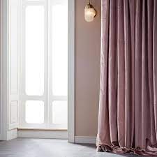 Cotton Luster Velvet Curtain Dusty Blush Dusty Pink Curtains Pink Velvet Curtains Velvet Curtains