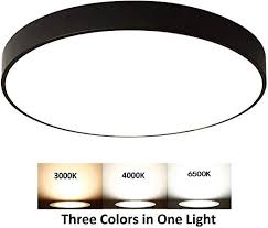 Amazon Com Ganeed 12 Inch Led Ceiling Lights Modern Round Flush Mount Lighting Contemporary Black Ceiling Ceiling Lamp Black Ceiling Lights Led Ceiling Lights
