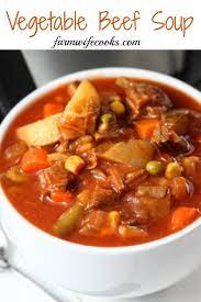 Vegetable Beef Soup Vegetable Beef Soup Beef Soup Recipes Beef Soup