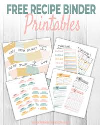 Printable Recipe Binder Recipe Binder Printables Free Recipe Binder Printables Recipe Binder