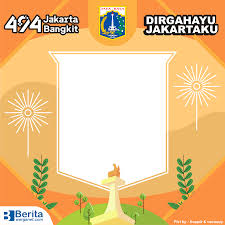 Dalam rangka hut jakarta, nikmati promo rp 49.400 udah dapet appetizer (mix platter) + mix beef rice dan nestea lemon tea. Twibbon Hut Dki Jakarta 494 Tahun 2021 Download Gratis Masbejo Com