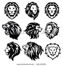 Lion Logo Set Premium Design Collection Vector Illustration Lion Logo Lion Tattoo Design Lion Illustration