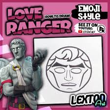 How To Draw Love Ranger Emoji Style Fortnite Skin Lexton Art How To Draw Love Ranger Emoji Style The Skin From Fortnite L Drawings Drawing S Emoji