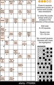 Word search puzzles can be. Clues In Squares Crossword Puzzle Or Arrow Word Puzzle Else Arrowword Or Scanword Real Size Answer Included Stock Vector Image Art Alamy