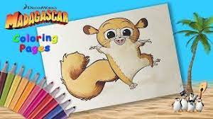 Printable madagascar coloring pages for kids | cool2bkids king julien, maurice, and mort coloring page photo by. Coloring Mort From Madagascar Madagascar Coloring Book For Kids Best Soloring Page Youtube
