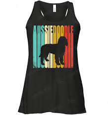 Vintage Aussiedoodle Shirt Dog Lovers Flowy Tank