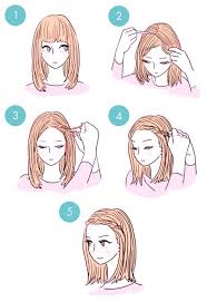 Image Via We Heart It Cute Drawing Easy Hair Hairstyles Idea Pretty Quick Medium Hair Styles Medium Length Hair Styles Diy Hairstyles Easy