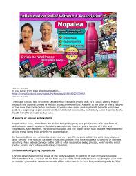 The need some sense or normality. Calameo Health Benefits Of Nopal Cactus Juice