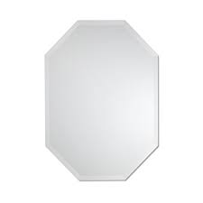 This unframed mirror is 28 x 40. Octagon Mirror Frameless Beveled Mirror Bathroom Vanity Bedroom Mirror 24 Inch X 32 Inch Buy Online In Fiji At Fiji Desertcart Com Productid 62558848
