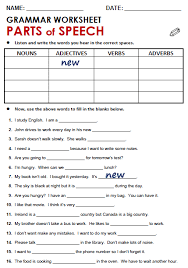Picture Parts Of Speech Worksheets Parts Of Speech Practice Parts Of Speech