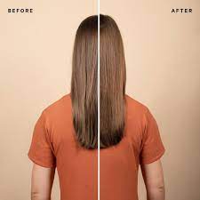 vorher nachher mit unserem golden brown gloss shyne gloss frisuren langhaar haare waschen blonde strahnen