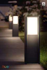 Create a nature path to your. Pathway Driveway Lighting Philips Hue Turaco Modern Outdoor Lighting Modern Exterior Lighting Modern Patio Lighting