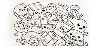 Mofukawa 4.5 out of 5 stars 27 Kawaii Food Coloring Pages Free Coloriage Kawaii Dessin Kawaii A Imprimer Coloriage