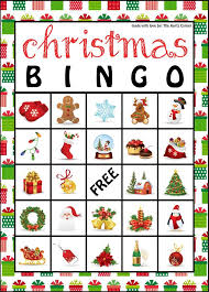Free Printable Bingo Cards For Kids Free Printable Christmas Bingo Cards Christmas Bingo