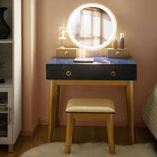 Shop Costway Vanity Makeup Table Touch Screen 3 Lighting Modes Dressing Overstock 31058604