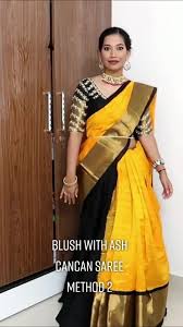 These fabulous saree designs can be used in differentsort of occasions and parties as well. Wearing Saree As Dhavani Part 2 Cancan Saree Part 2 Tiktokpookalam Tiktokpookkalam Onam