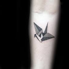Unfortunately the units could not maintain its shape when all 16 units. 90 Origami Tattoo Designs For Men Folded Paper Ink Ideas Origami Tattoo Tattoos Swan Tattoo
